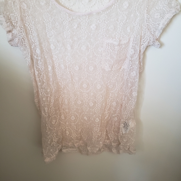 Dynamite Lace Top Pink Large - Picture 3 of 5